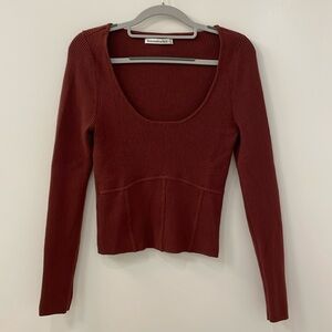 Abercrombie scoop neck sweater